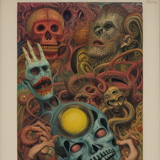 Artistic Mashup of Surrealism and Cartooning