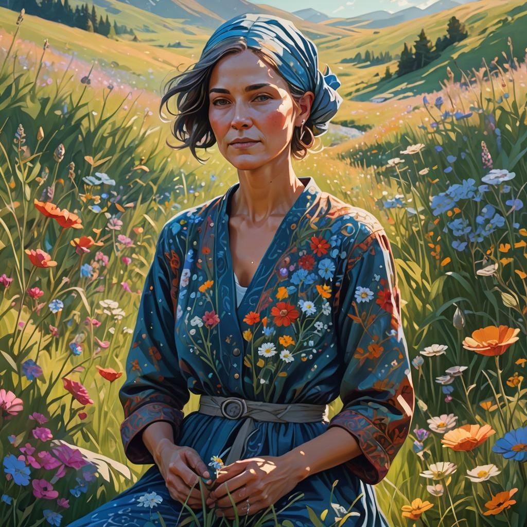 Cancer Recovery Art Nouveau Digital Painting