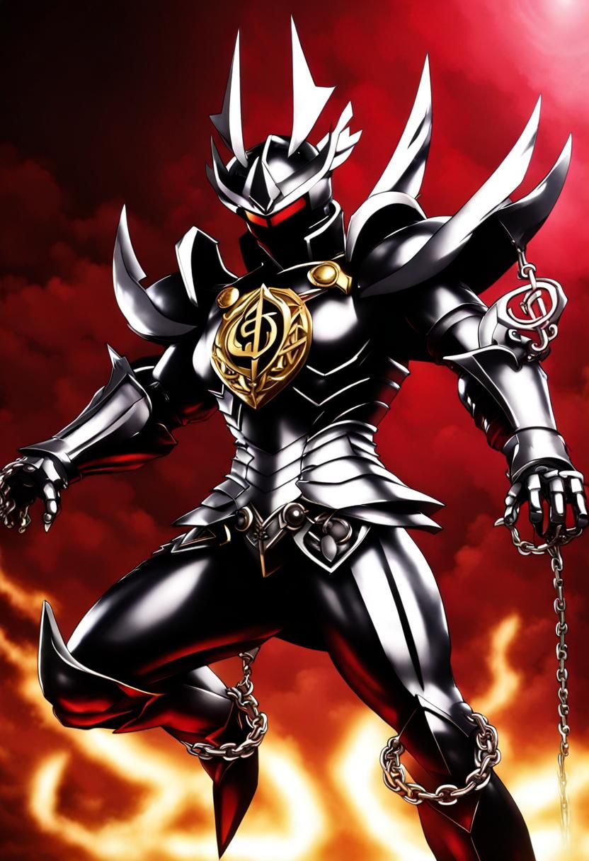 Armored Medieval Tokusatsu Hero with Treble Clef