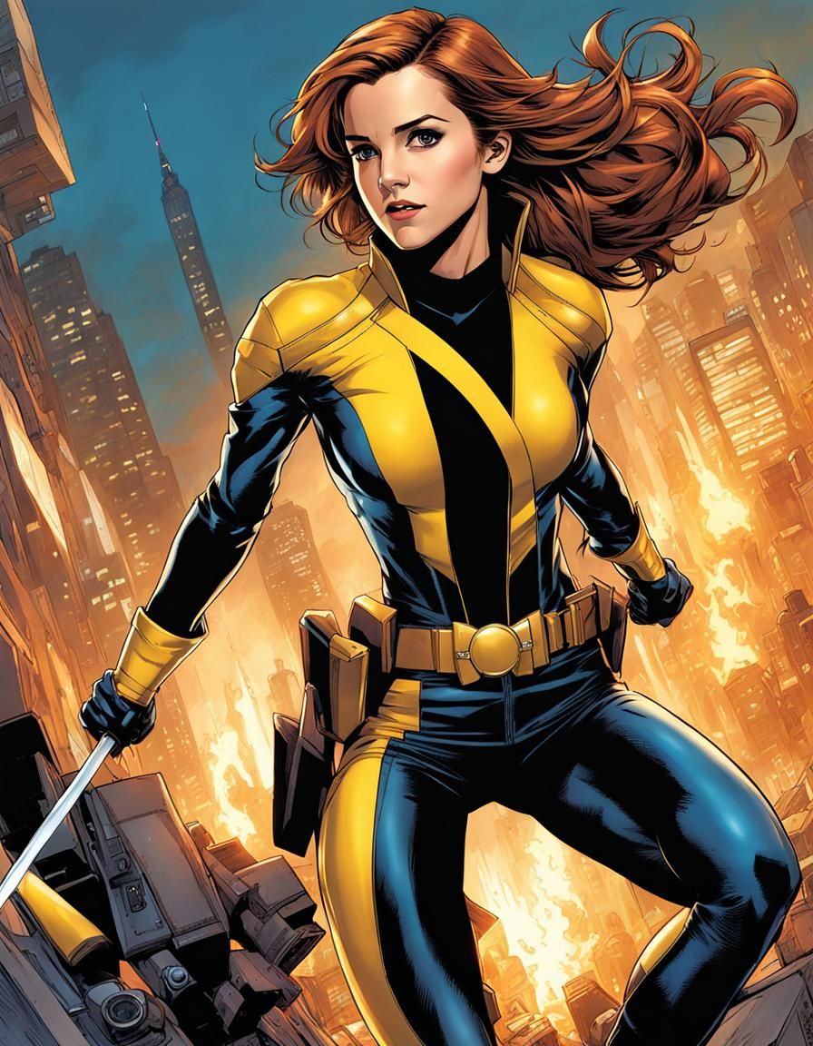 Emma Watson as Kitty Pryde of the Xmen,