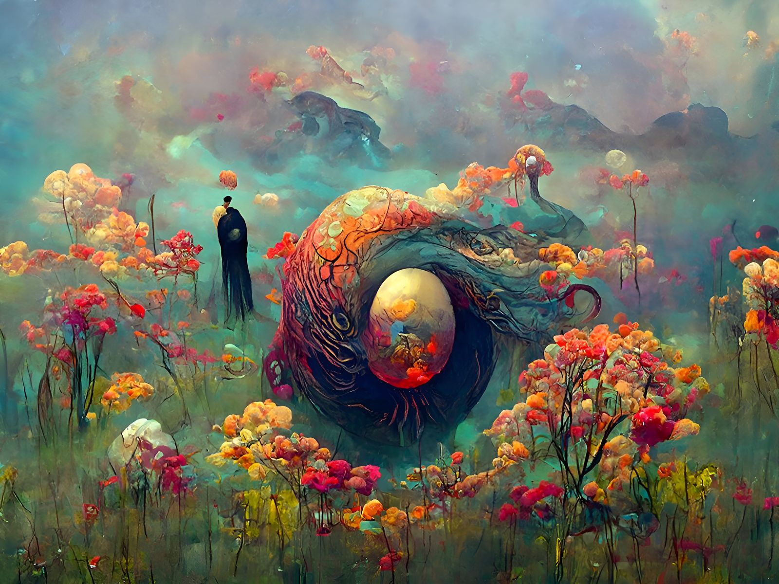 Surreal Symbolic Painting with Amazing Depth