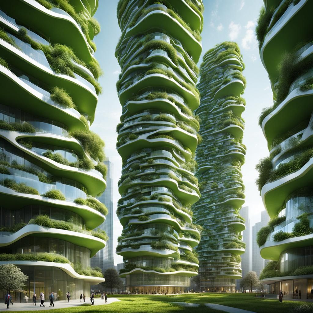 Futuristic Green High-Rise Buildings: Sustainable Architectu...