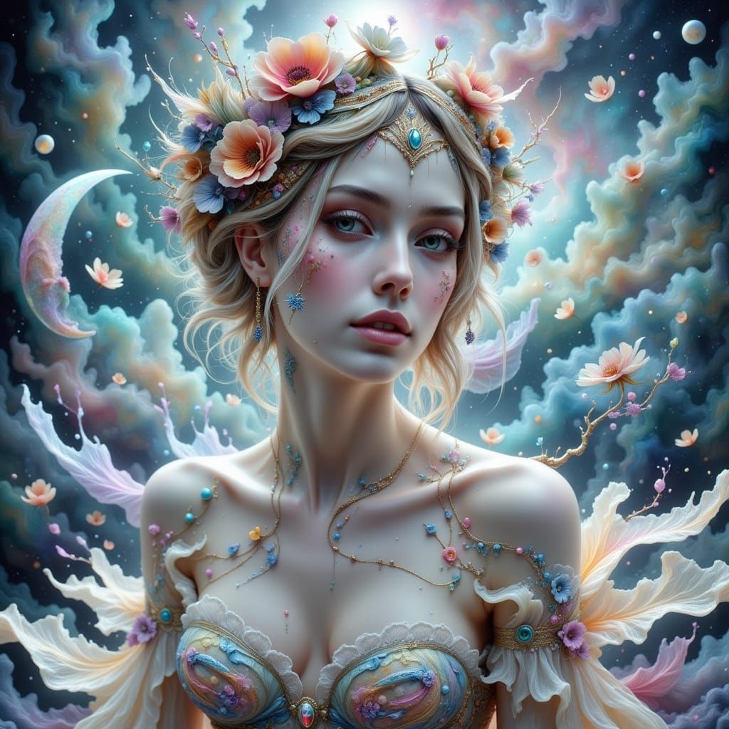 Dreamy Enchantment Portrait of Lulubelle LeClair in Whimsica...