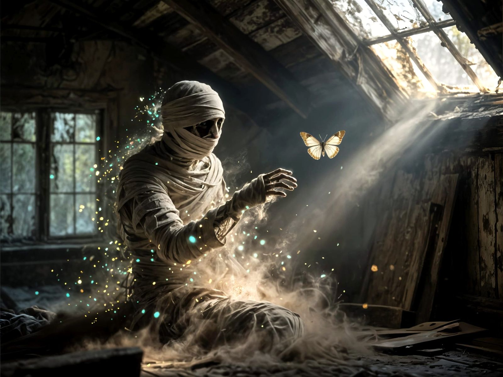 Dust Mummy Moth Chase: Professional Photography