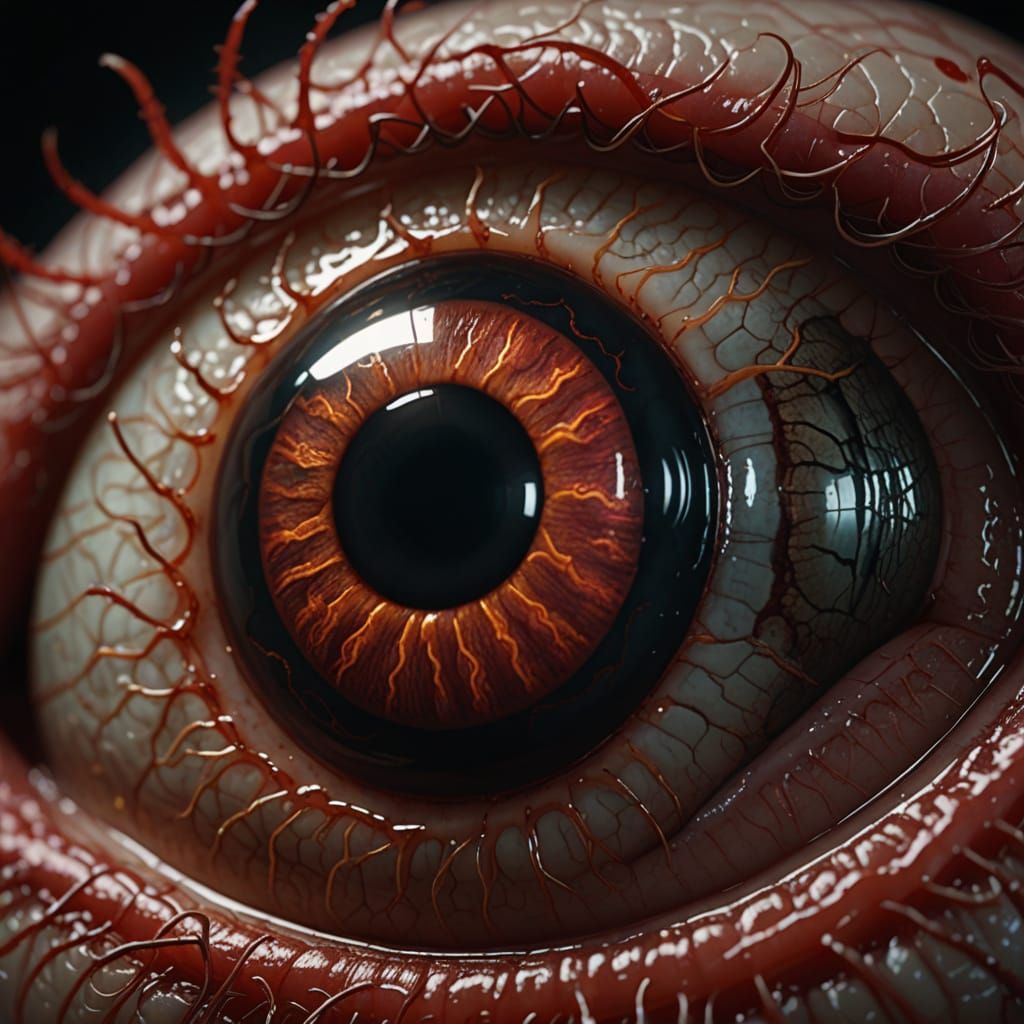 Parasitic Worm Infestation in Human Eyeball