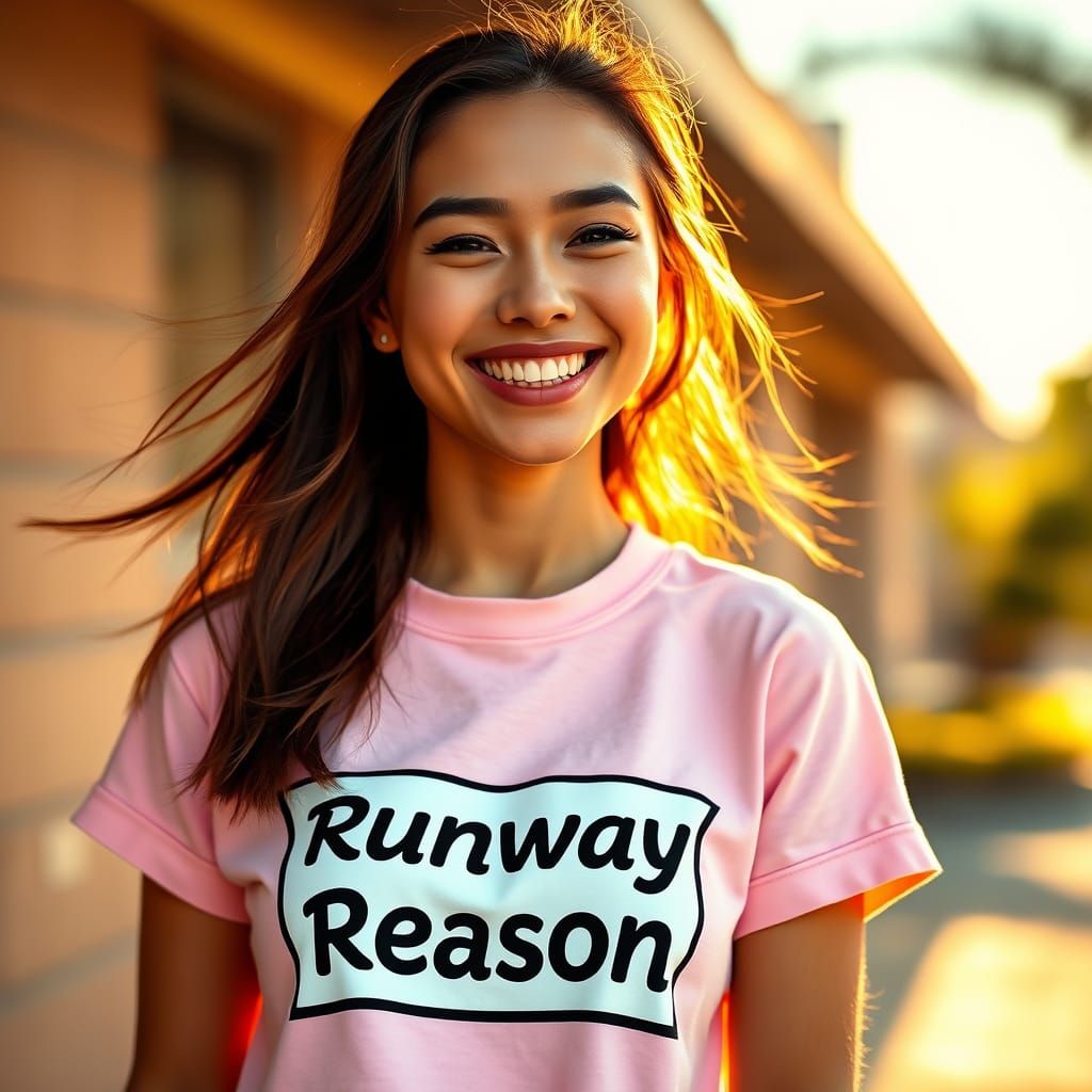 Bright and Lively Editorial Portrait in Warm, Golden Light