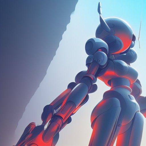 Mecha Girl in Anime Style, Key Visual