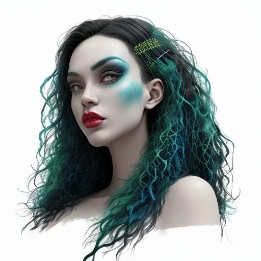 Surreal and Glamorous Psychedelic Color Explosion