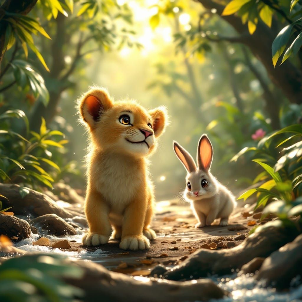 Mischief and Cunning in Jungle Racing Scene