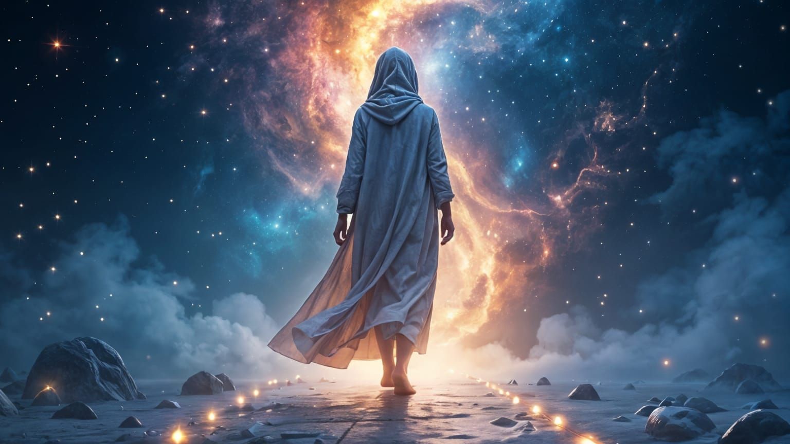 Radiant Path Through Cosmic Landscape