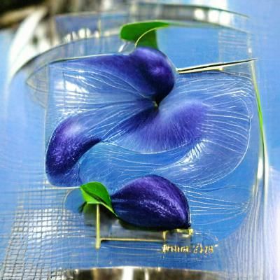 Exotic Butterfly Pea Flower Close-Up