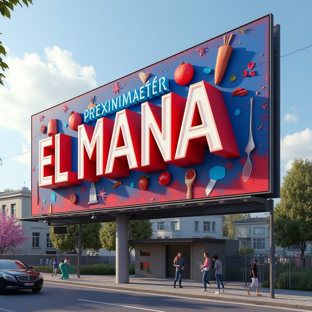 Sizzling Billboard for Instituto El Mana in Vibrant Fire Eng...