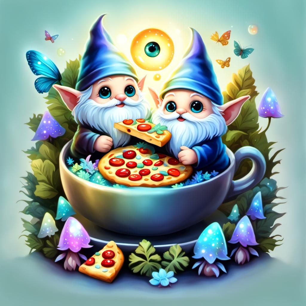 Gnome Pizza Party