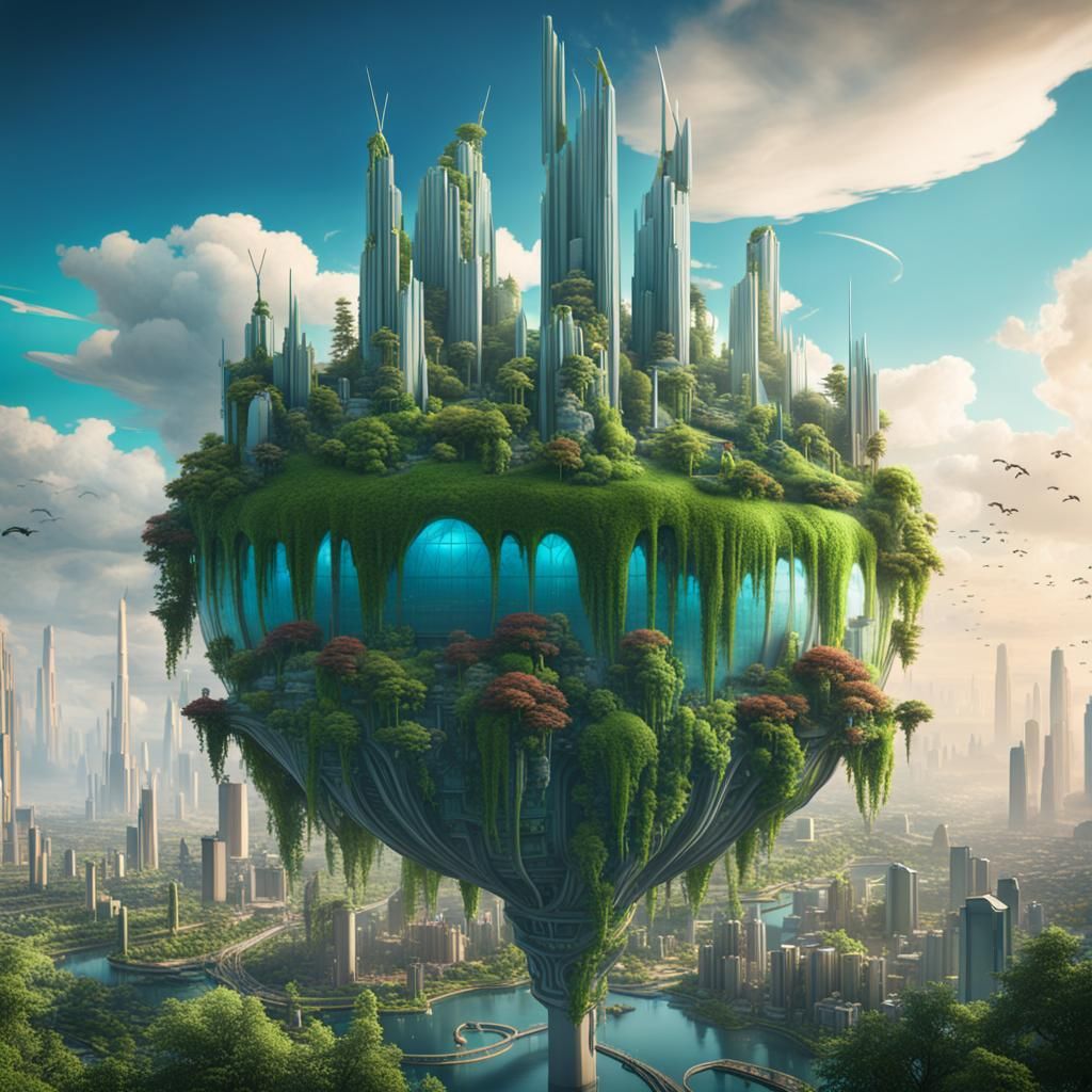 Futuristic Eco-City: A Utopian World in Unreal Engine