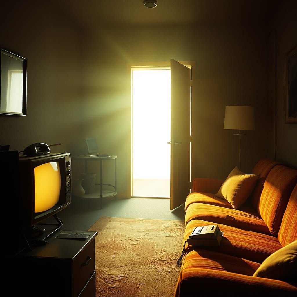 Mysterious 1960s Living Room Frozen in Time