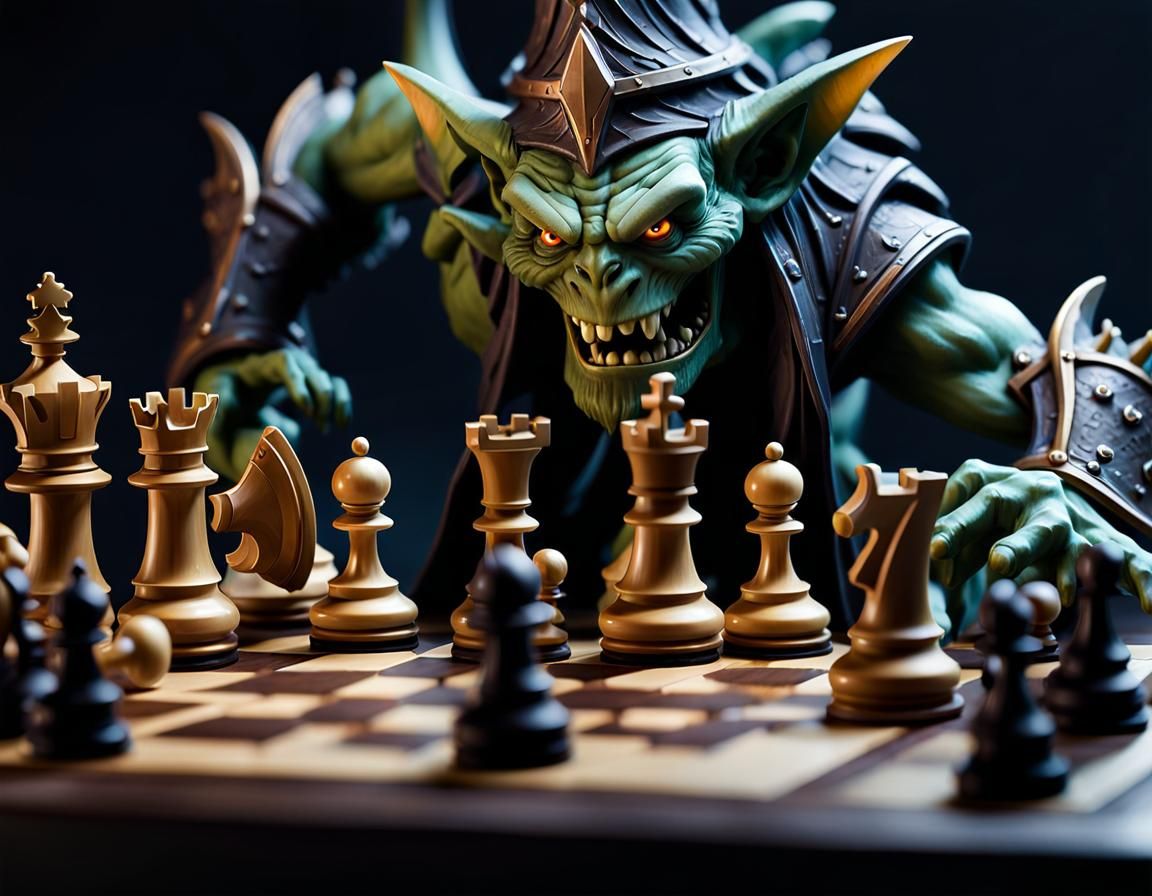 Monster Chess Game: Triumphant Undead Mage