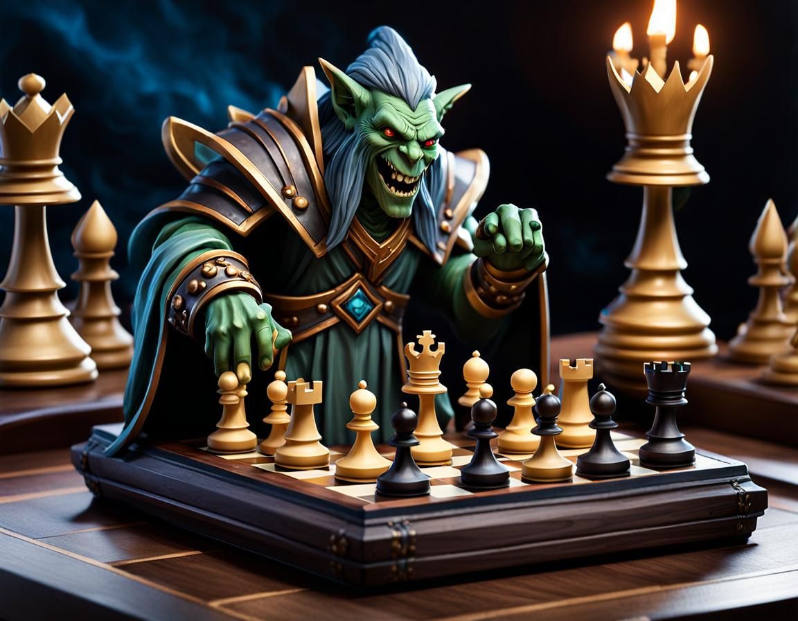 Monster Chess Game with Troll and Goblin