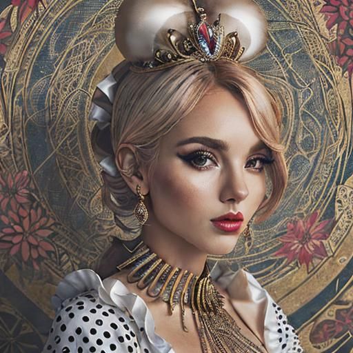 Spectacular Drag Queen Bee in Psychedelic CGI