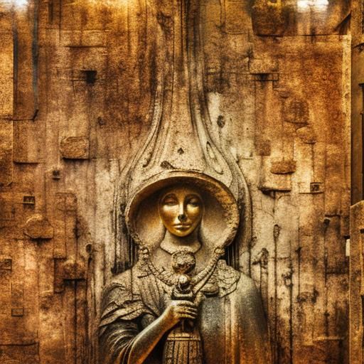 Surreal Matte Painting: Atom, Heart, Earth, and Sky