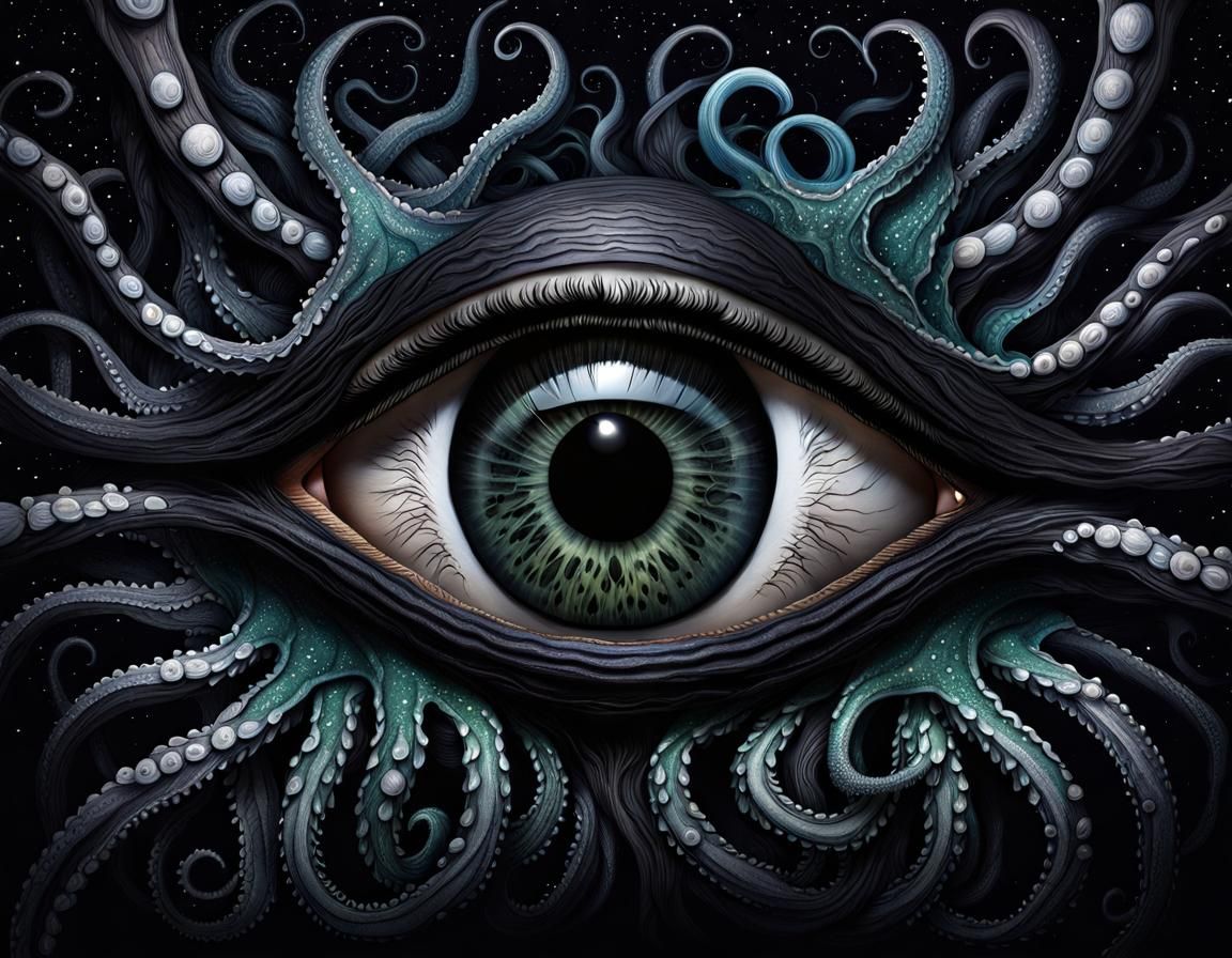 Eldritch Tentacles Emerge in Cosmic Horror Close-Up