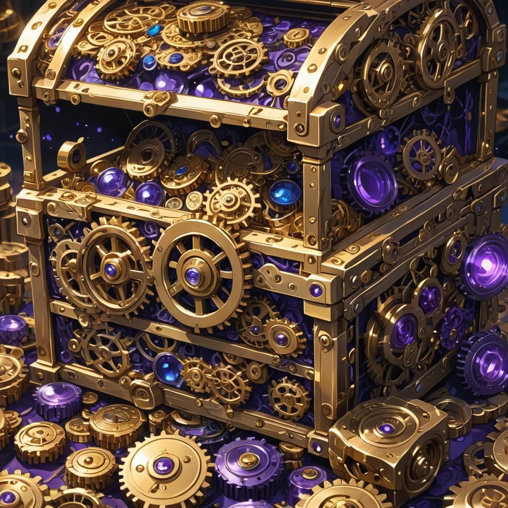 Gears and Jewels: Anime Treasure Chest Concept Art