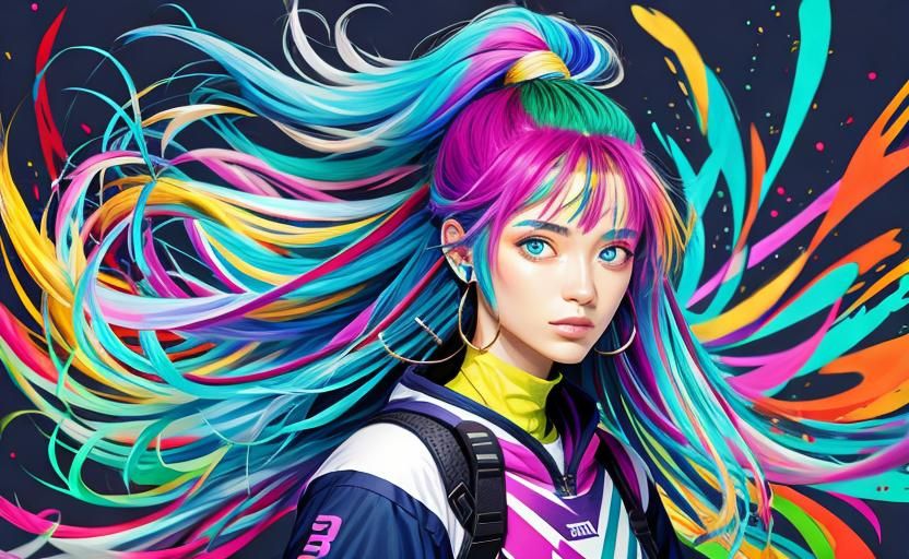 Full Color Portrait of a Girl