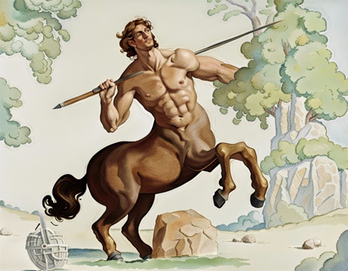 Classical Centaur: Man and Horse Hybrid