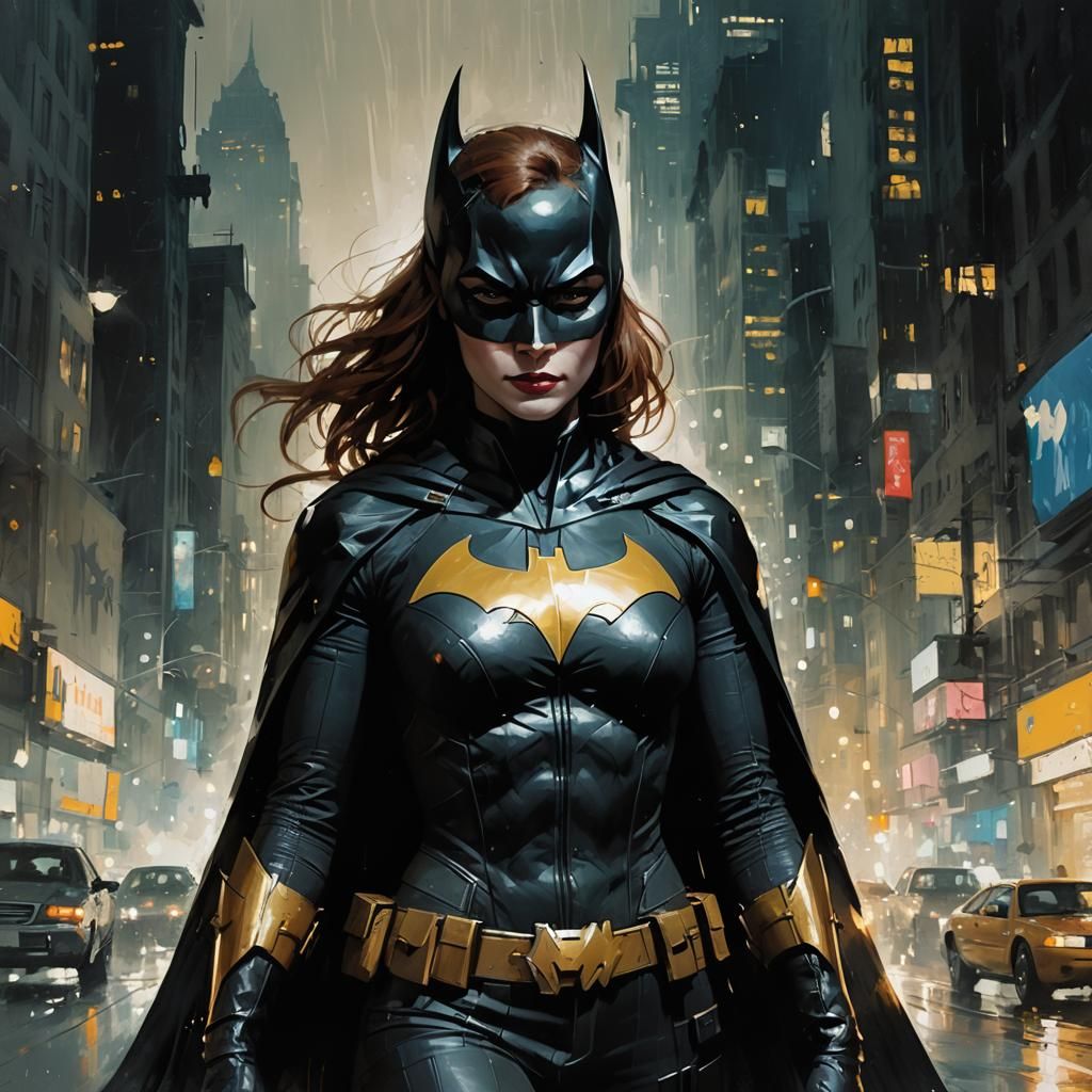 Batgirl in Urban Noir Style