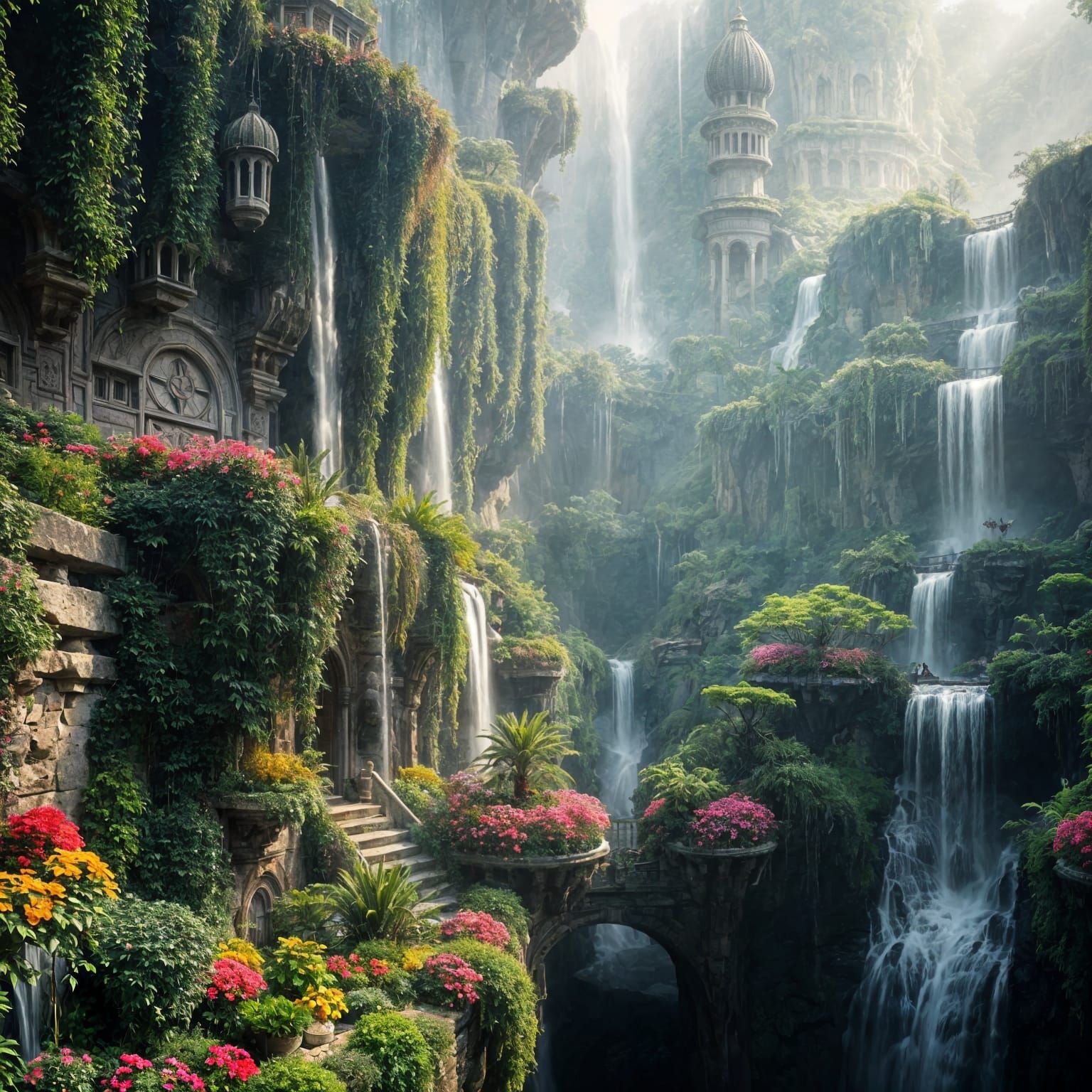 Hanging Gardens of Babylon in Cinematic HDR