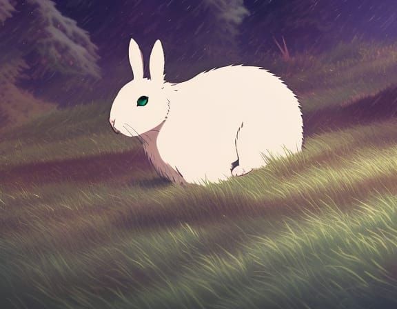 Snow Rabbit: Anime Key Visual Art