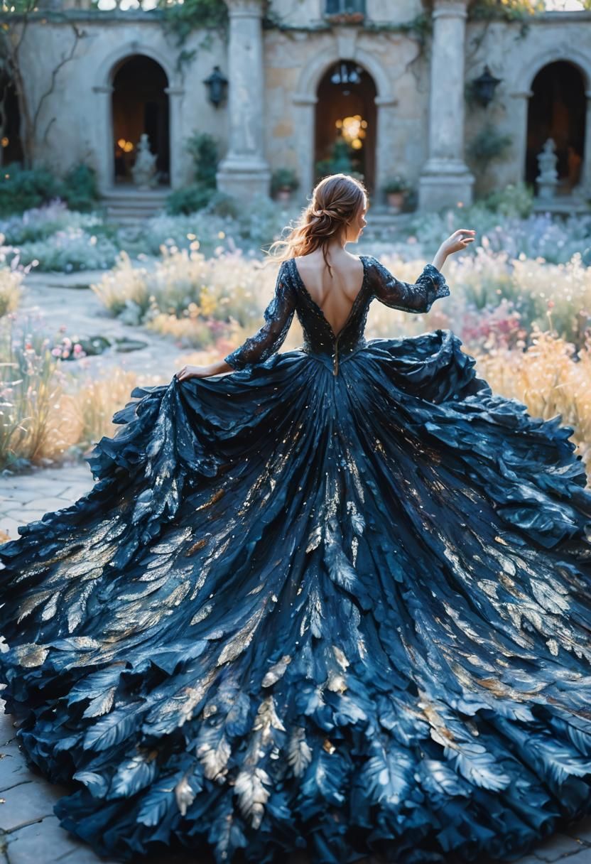 Woman in Sunlit Garden: Vibrant Oil Painting