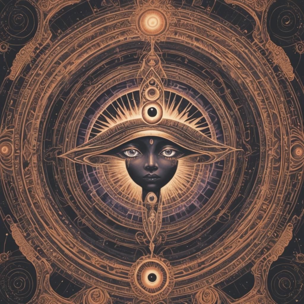 Surreal Third Eye Activated Close-Up