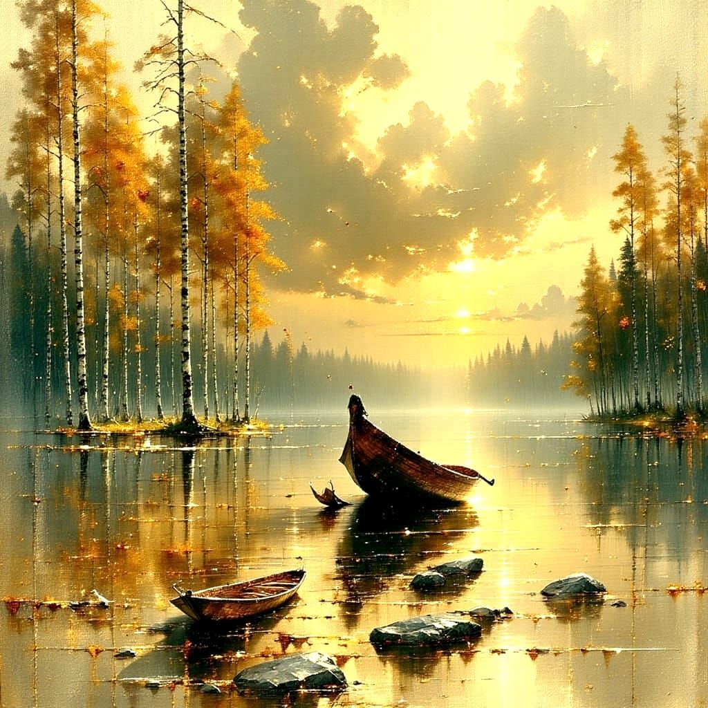 Ethereal Woman in Whimsical Robe Beside a Serene Lotus Pond