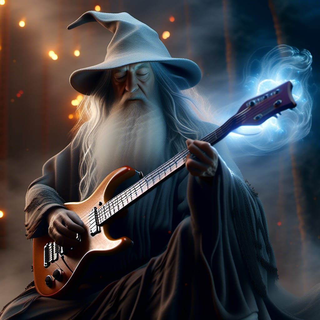 Gandalf Shreds: Electric Guitar in Space