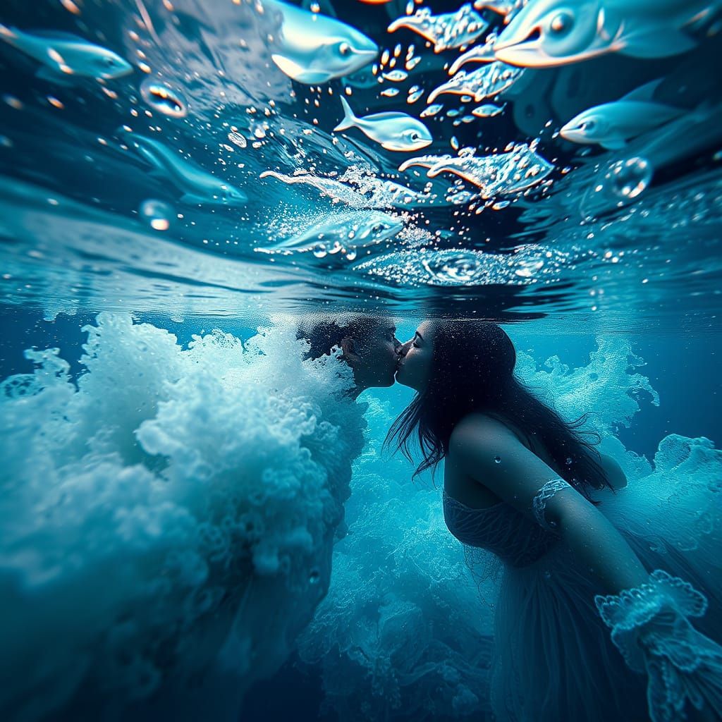 Surreal Oceanic Portrait of a Lost Love