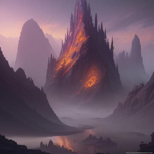 Fantastical Matte Painting in Deep Color