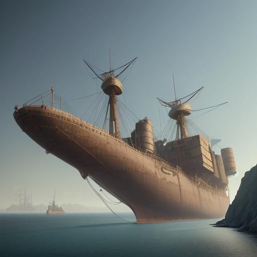 Dieselpunk Airships on a Fantastic Adventure