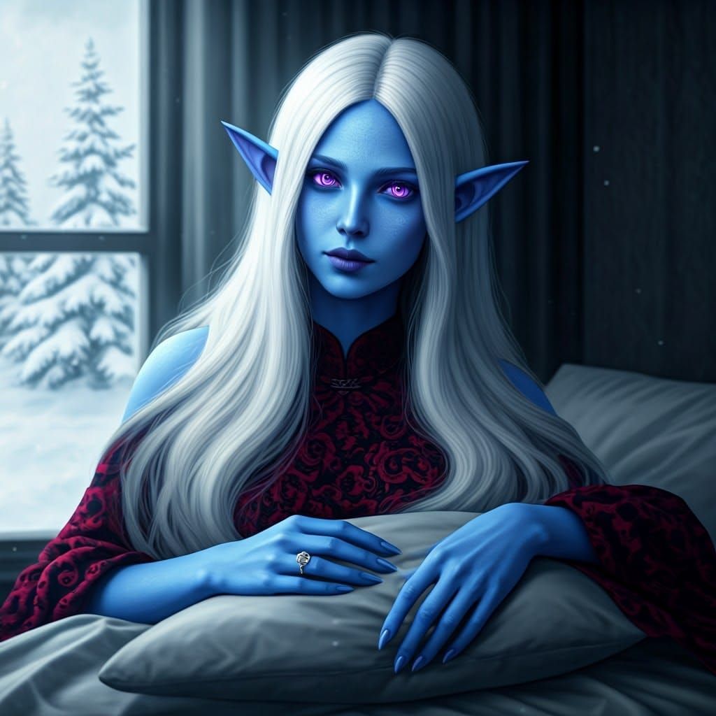 Ethereal Demon: A Cinematic Photograph in Dreamlike Style