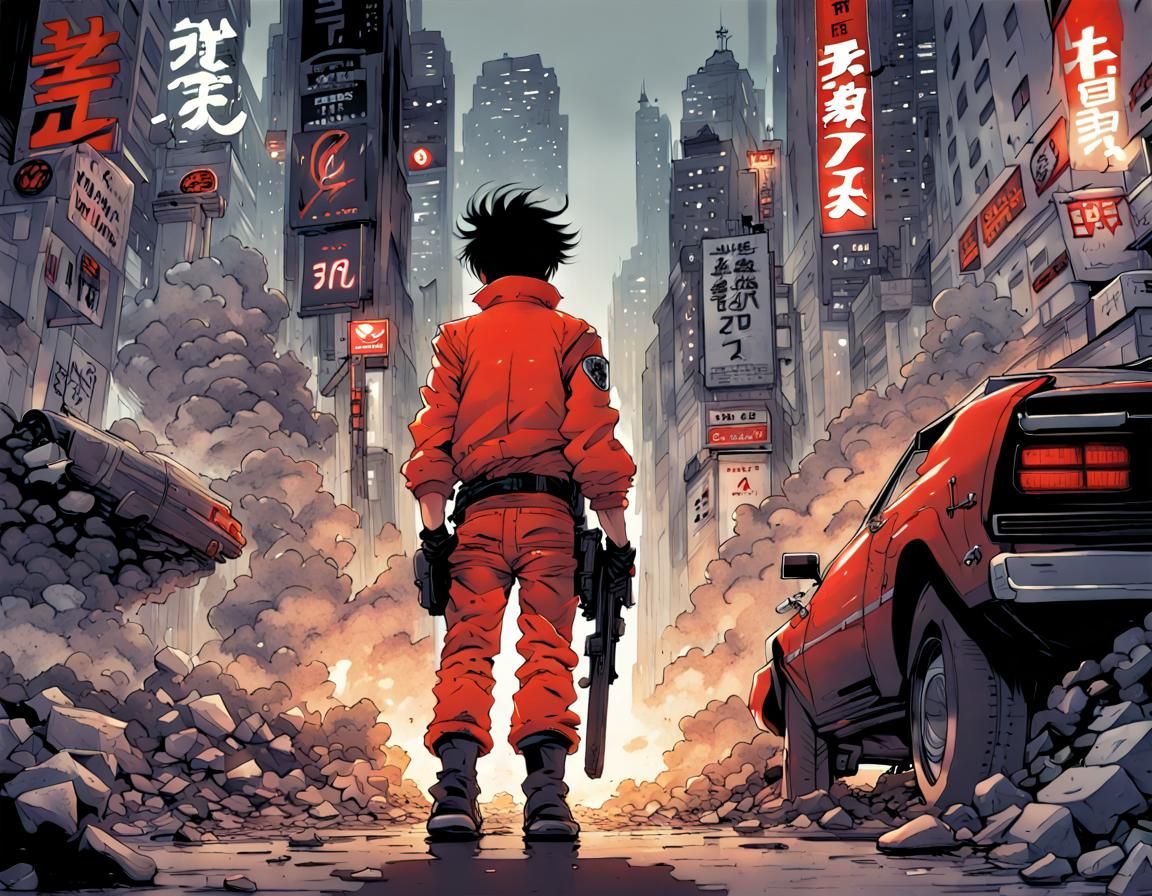 Akira Inspired Anime Key Visual