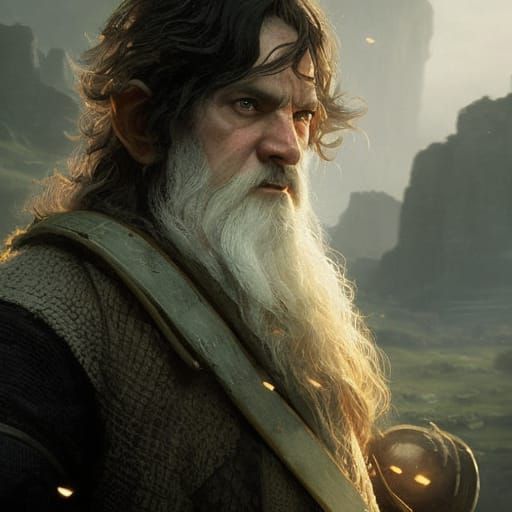 Hobbit Humanoid Portrait in D&D Style