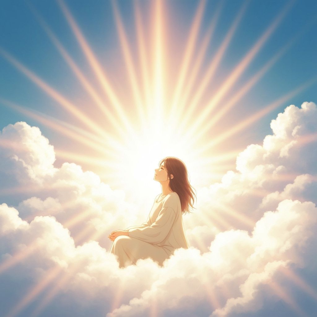 Heavenly Woman in Divine Sunshine, Soft Focus