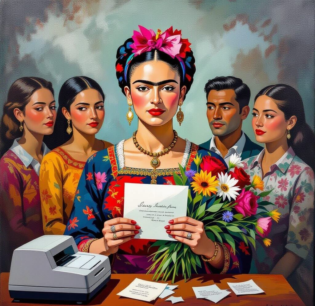 Flowers Meet Shredder: A Dramatic Digital Art Piece