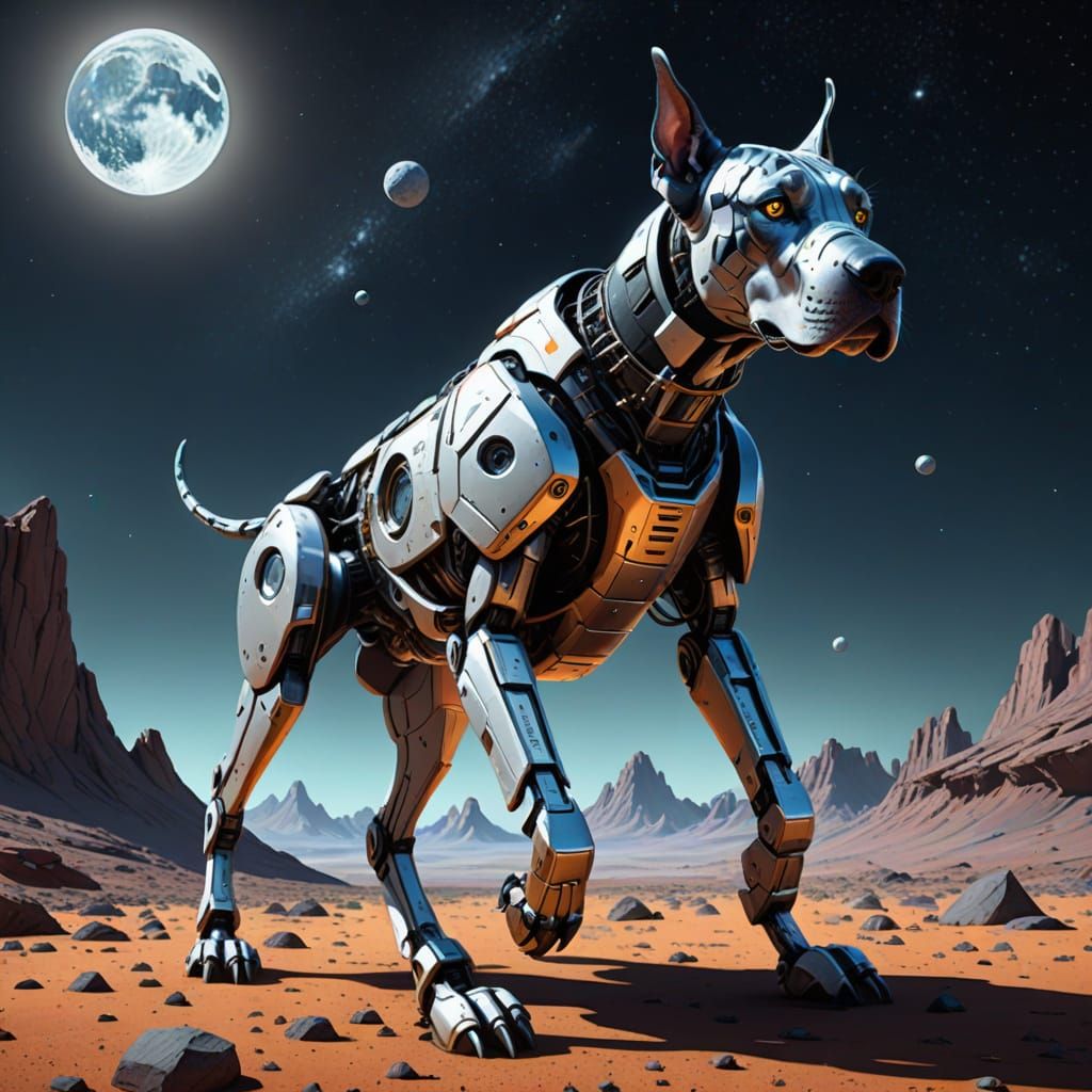 Robotic Great Dane Soars Through Lunar Low-Gravity in Vibran...
