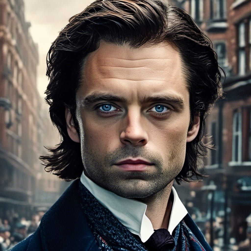 Victorian London Gentleman in Detailed Portrait