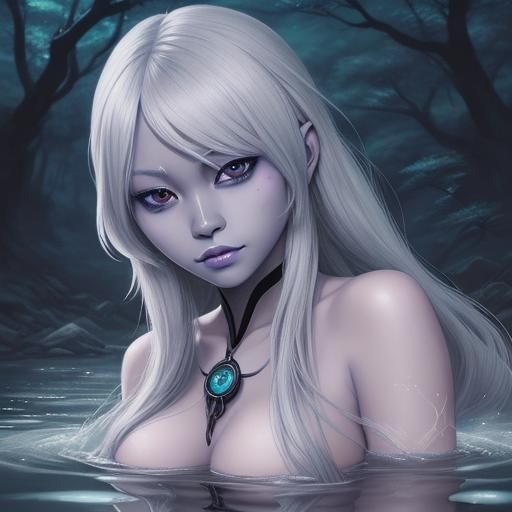 Drow in River: Anime Style Key Visual