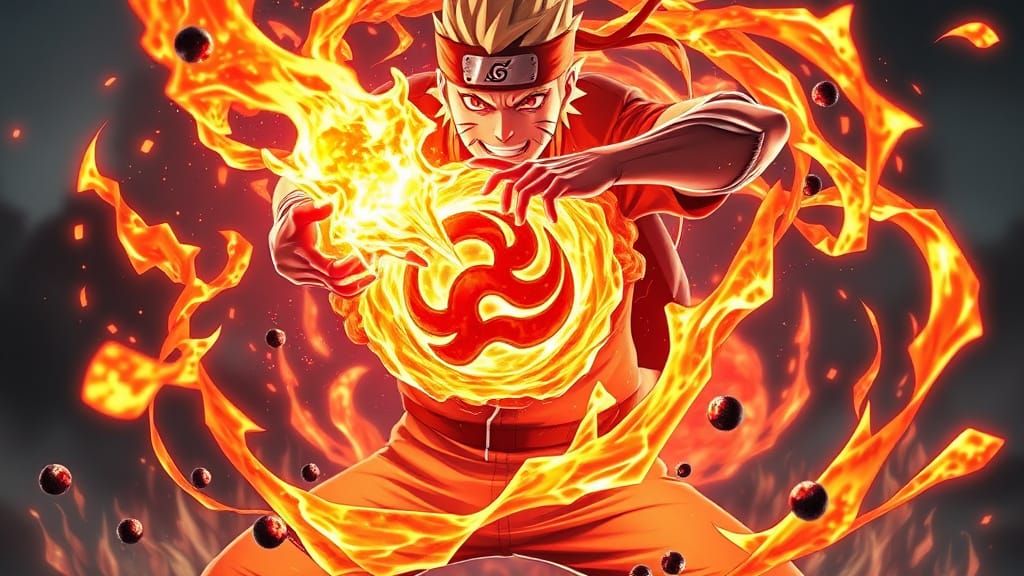 Naruto Unleashes Rasengan in Vibrant 3D Anime Art