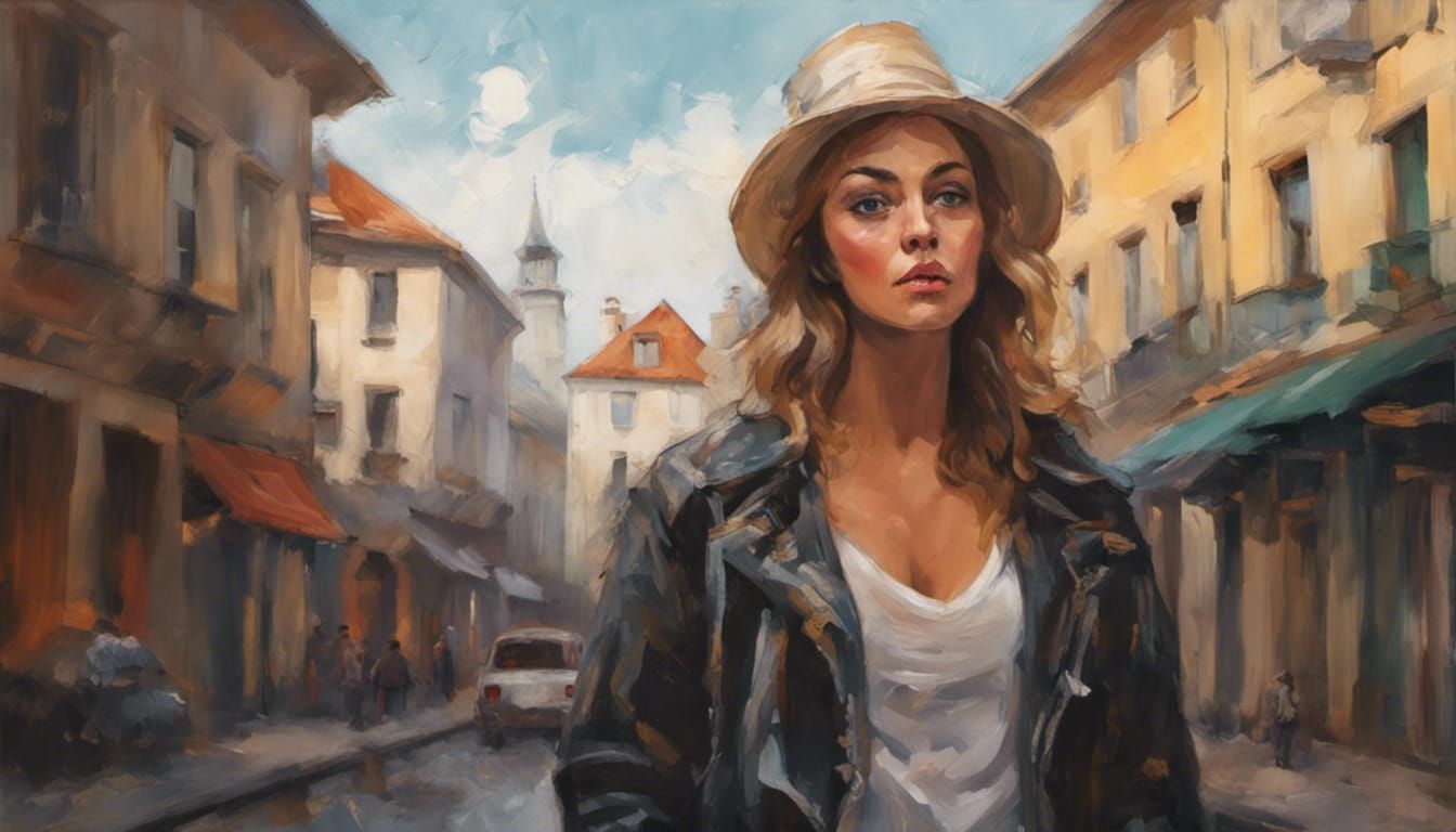 Colorful Oil Painting in Neo-Impressionism Style