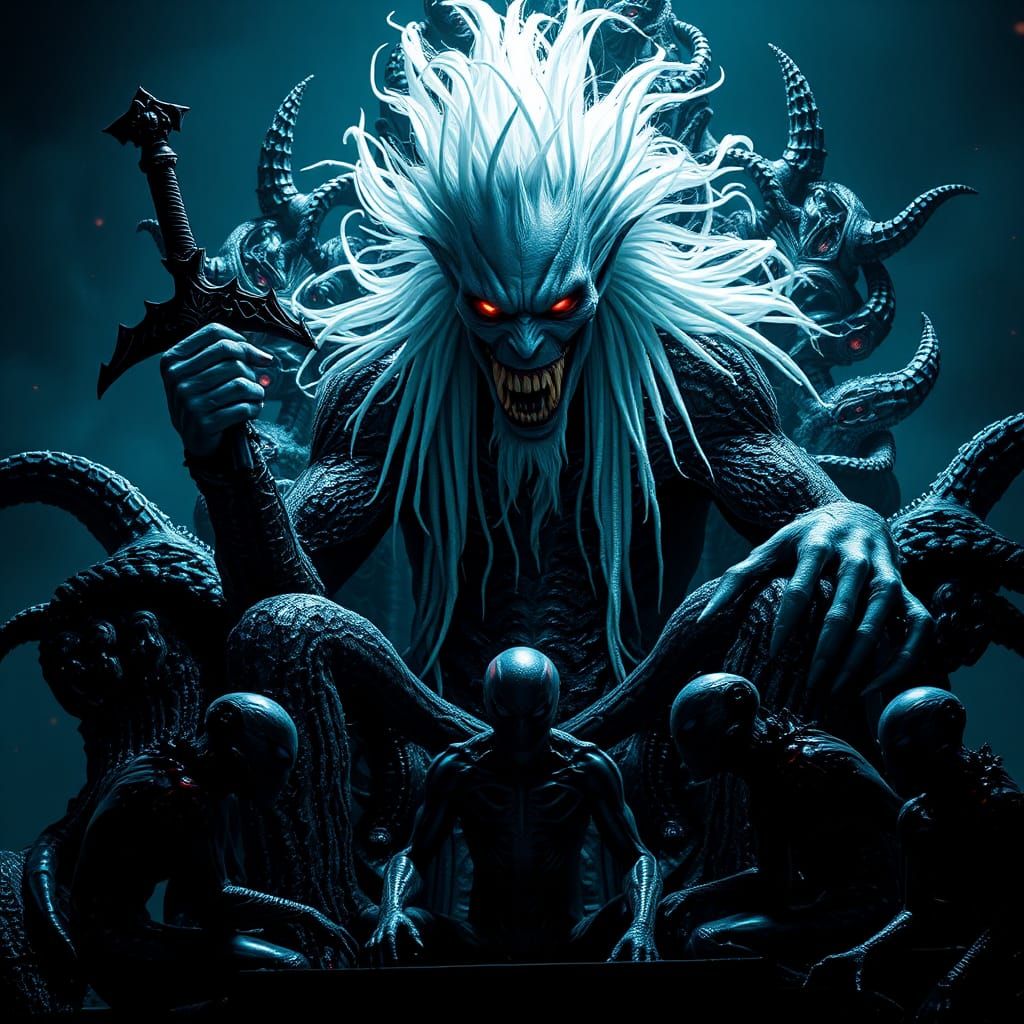 Knull, God of Symbiotes, on His Throne