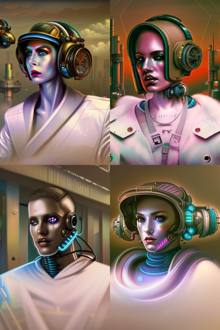 Cyberpunk Steampunk Synthwave Digital Art in 8K