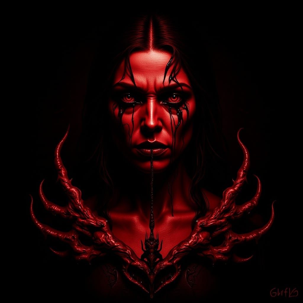 Morrigan Rionscath in Horror Fantasy Style